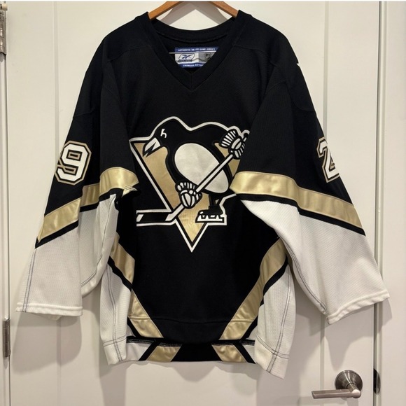 Reebok Other - Marc-Andre Fleury Pittsburgh Penguins Reebok Authentic NHL Jersey Size 48 Black